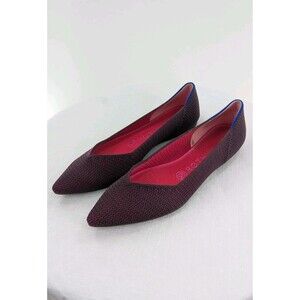 Rare Rothy’s The Point Sz 7.5 Berry Lattice Stitch Women’s Retired Burgundy Work